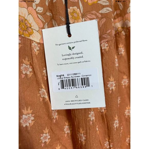 New Spell & The Gypsy Collective UTOPIA STRAPPY SUNDRESS - CINNAMON Size XS - Picture 7 of 8